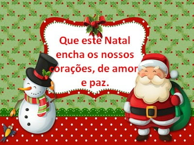 mensagens feliz natal curtas com carinho para whatsapp