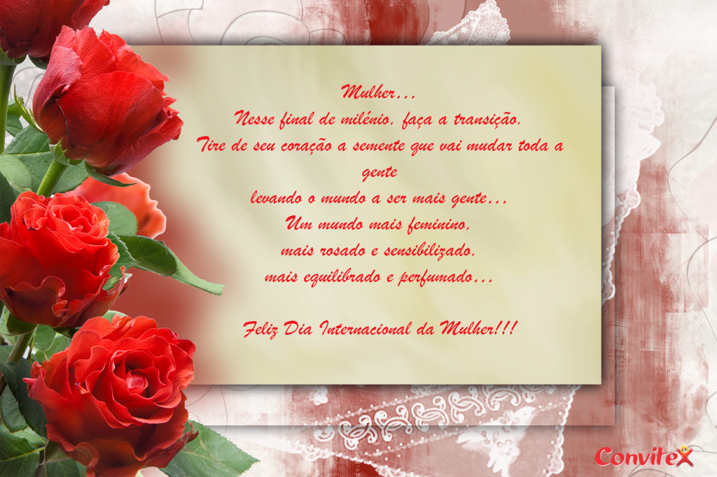 8 março feliz dia internacional da mulher para todas mulheres