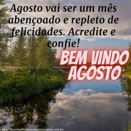 seja bem vindo agosto 1