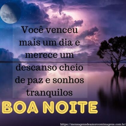 Mensagem de boa noite para whatsapp com imagens bonitas