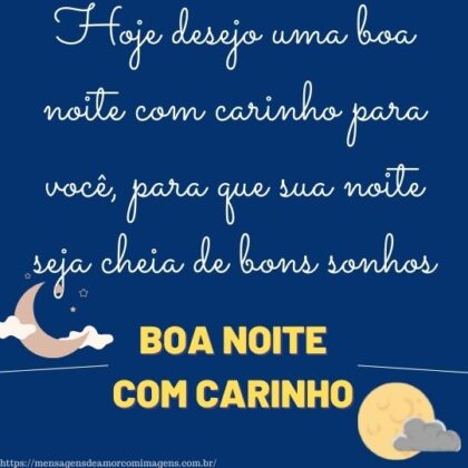 Mensagens de boa noite com carinho para whatsapp 1