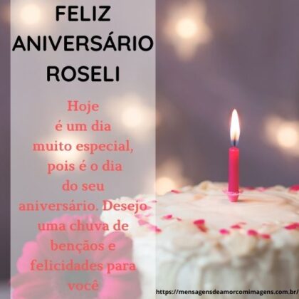 Feliz aniversario e parabens Roseli 2