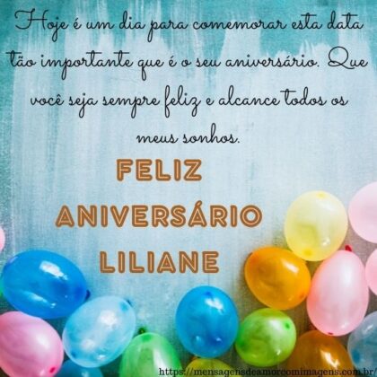 Feliz aniversario e parabens Liliane 2