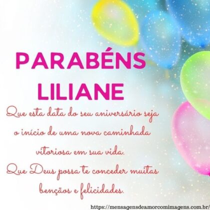 Feliz aniversario e parabens Liliane 1
