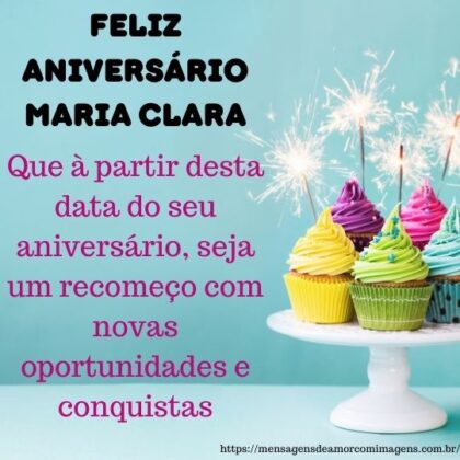 Feliz aniversario e parabéns Maria Clara 2