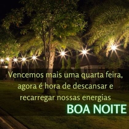 boa noite quarta feira terminando