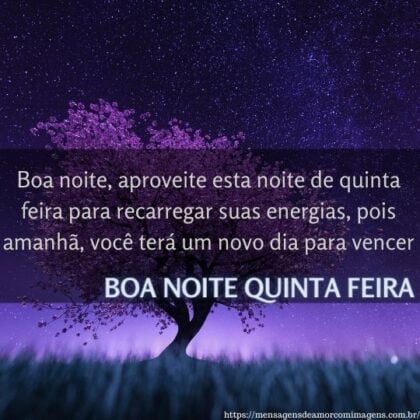 boa noite quinta feira terminando 1
