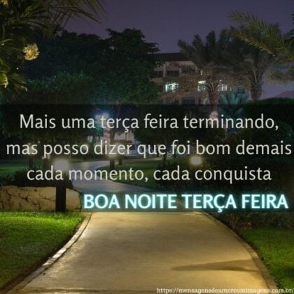 boa noite terça feira terminando