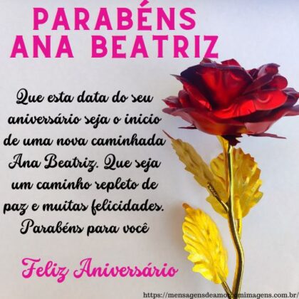 Feliz aniversário e parabéns Ana Beatriz 1