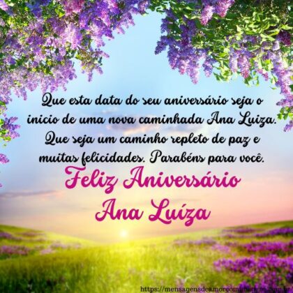 Feliz aniversário e parabéns Ana Luiza 1