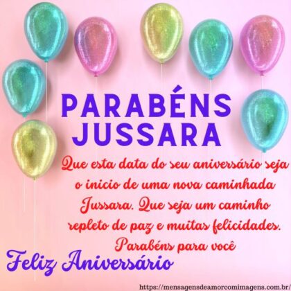 Feliz aniversário e parabéns Jussara 1