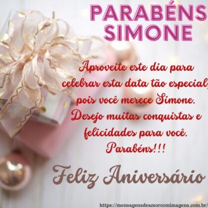 Feliz aniversário e parabéns Simone 2
