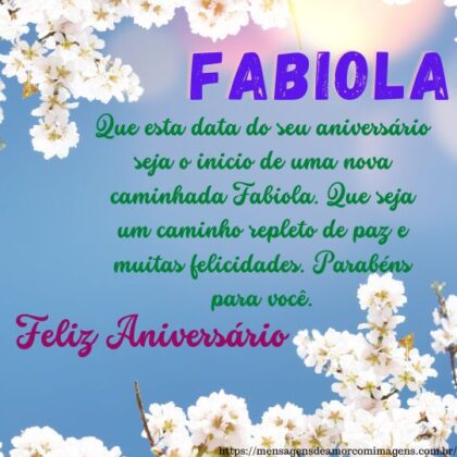 Feliz aniversário e parabéns Fabiola 1