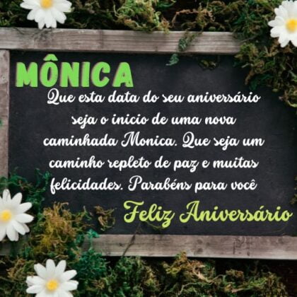 Feliz aniversário e parabéns Monica 1