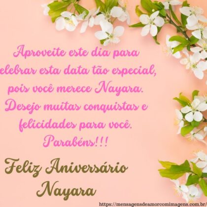 Feliz aniversário e parabéns Nayara 2