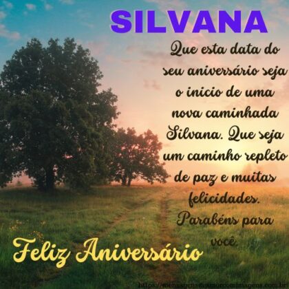 Feliz aniversário e parabéns Silvana 1