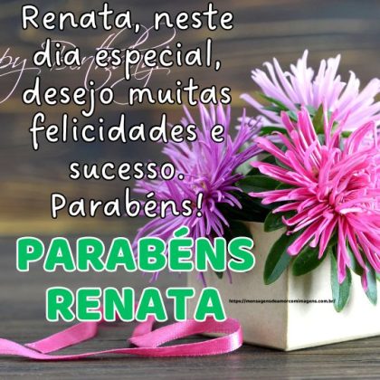 Parabéns Renata! Mensagem de feliz aniversário 1
