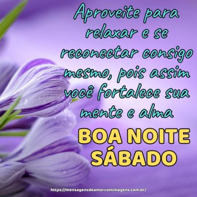 Tenha uma noite de sábado acolhedora